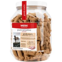 6 x 600 g | Mera | Goody Snacks Truthahn & Reis Pure Sensitive | Snack | Hund