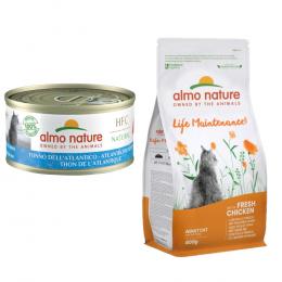 6 x 70 g Almo Nature HFC Natural + 400 g Holistic Nassfutter zum Sonderpreis! - 6 x 70 g Atlantikthunfisch + 400 g Holistic Huhn & Reis