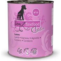 6 x 800 g | dogz finefood | No.10 Lamm Classic | Nassfutter | Hund