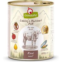 6 x 800 g | GranataPet | Rind Liebling's Mahlzeit PUR | Nassfutter | Hund