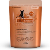 64 x 85 g | catz finefood | No.25 Huhn & Thunfisch Classic | Nassfutter | Katze