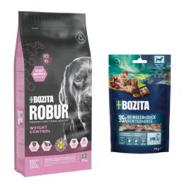 7,5 kg / 12 kg Bozita Robur + 2 x 70 g Meaty Bites mit Rentier & Ente gratis! - 12 kg Adult Light Huhn
