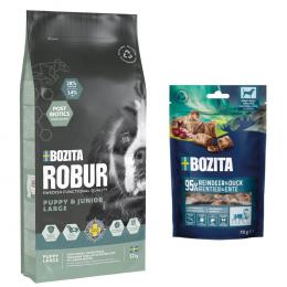 7,5 kg / 12 kg Bozita Robur + 2 x 70 g Meaty Bites mit Rentier & Ente gratis! - 12 kg Mother & Puppy XL