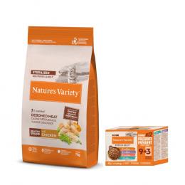 Angebot für 7 kg Nature's Variety + 12 x 85 g Bites in Soße Adult Mixpaket gratis! - Healthy Grains Sterilized Adult Huhn - Kategorie Katzenfutter & Zubehör / Katzenfutter trocken / Nature's Variety / -.  Lieferzeit: 1-2 Tage -  jetzt kaufen.