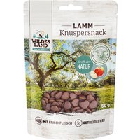 7 x 50 g | Wildes Land | Lamm mit Apfel Knuspersnack | Snack | Katze