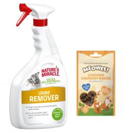 709 / 946 ml Nature's Miracle + 40 g Meowee! Chicken Crunchy Bakes gratis! - Urinflecken- und Geruchsentferner 946 ml