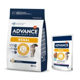8 kg Advance Veterinary Diets + 12 x 85 g passendes Nassfutter zum Sonderpreis! - Renal