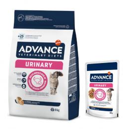 8 kg Advance Veterinary Diets + 12 x 85 g passendes Nassfutter zum Sonderpreis! - Urinary