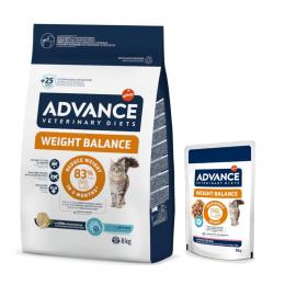 8 kg Advance Veterinary Diets + 12 x 85 g passendes Nassfutter zum Sonderpreis! - Weight Balance