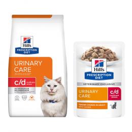 8 kg Hill's Prescription Diet + 8 x 85 g / 12 x 85 g passendes Nassfutter gratis!  - c/d Multicare Stress Urinary Care mit Huhn + 12 x 85 g Huhn