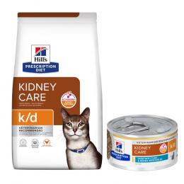 8 kg Hill's Prescription Diet Trockenfutter + 6 x 82 g passendes Nassfutter gratis! - k/d Kidney Care mit Huhn + 6 x 82 g Ragout mit Thunfisch & zugefügtem Gemüse
