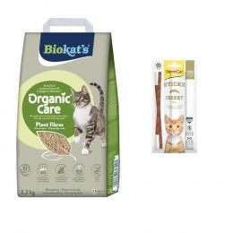 Angebot für 8 l Biokat's Organic Care Pflanzenfasern + 3 Stück GimCat Sticks Insekt gratis! - 8 l (ca. 3,2 kg) + 3 Sticks - Kategorie Katzenfutter & Zubehör / Katzenstreu & Katzensand / Biokats / -.  Lieferzeit: 1-2 Tage -  jetzt kaufen.