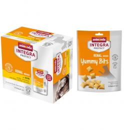 8 x 85 g animonda Integra Protect Adult Renal + 120 g Yummy Bits gratis! - mit Huhn