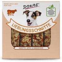 80 g | DOKAS | Lieblingsschnitte Karotte, Apfel, Rinderherz | Snack | Hund
