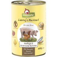 800 g | GranataPet | Geflügel & ital. Schinken Liebling's Mahlzeit | Nassfutter | Hund