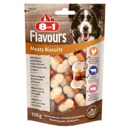 8in1 Flavours Meaty Biscuits Huhn - 6 x 100 g