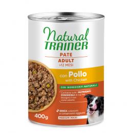 9 + 3 gratis! 12 x 415 g / 400 g Natural Trainer - Pate Medium & Maxi Adult Huhn 12 x 400 g
