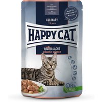 96 x 85 g | Happy Cat | Meat in Sauce Atlantik Lachs Culinary | Nassfutter | Katze