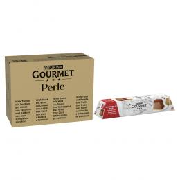 96 x 85 g Jumbopack Gourmet Perle + 12 x 57 g Revelations Mousse gratis! - Forelle, Truthahn, Ente, Wild in Gelee
