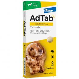 AdTab Kautabletten für große Hunde, von 11 bis 22 kg - Sparpaket: 2 x 3 Tabletten