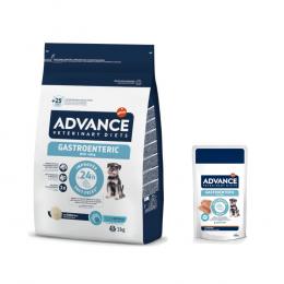 Advance Veterinary Diets Mini + 8 x 150 g passendes Nassfutter zum Sonderpreis! - 3 kg Gastroenteric