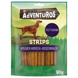 Angebot für AdVENTuROS Strips Wilder Hirsch - 90 g - Kategorie Hundefutter & Zubehör / Hundesnacks / PURINA Adventuros / -.  Lieferzeit: 1-2 Tage -  jetzt kaufen.