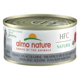 Almo Nature 6 x 70 g - HFC Natural Thunfisch & Jungsardine