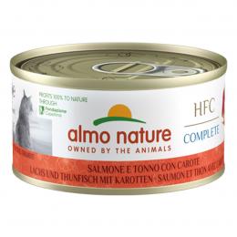 Almo Nature HFC Complete Lachs mit Thunfisch und Karotten 24x70g