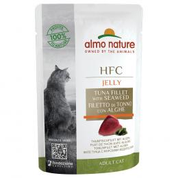 Almo Nature HFC Jelly Pouch 6 x 55 g - Thunfischfilet mit Algen