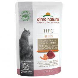 Almo Nature HFC Jelly Pouch 6 x 55 g - Thunfischfilet mit Garnelen