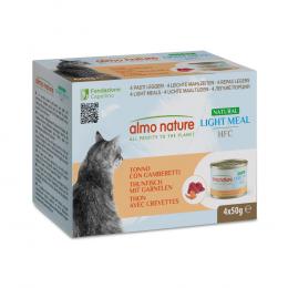 Almo Nature HFC Natural Light 4 x 50 g - Thunfisch und Garnelen