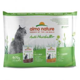 Almo Nature Holistic Anti Hairball 12 x 70 g Huhn & Rind