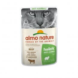 Almo Nature Holistic Anti Hairball mit Rind 30x70g