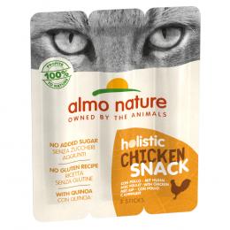 Almo Nature Holistic Snack Cat - Sparpaket Huhn (3 x 15 g)