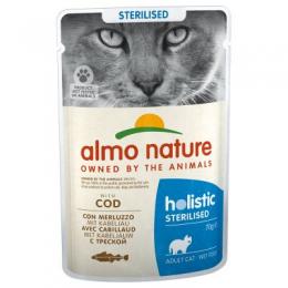 Almo Nature Holistic Sterilised  - 12 x 70 g Huhn & Kabeljau