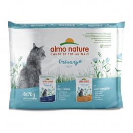 Almo Nature Holistic Urinary Help Multipack mit Fisch&Huhn 6x70g