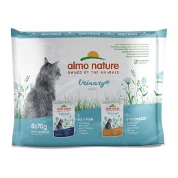 Almo Nature Holistic Urinary Help Multipack mit FischundHuhn 6x70g