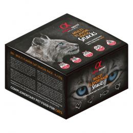 alpha spirit Multi-Flavour Snacks für Katzen -Sparpaket 18 x 35 g