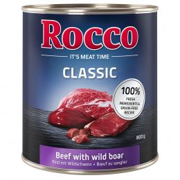 Angebot für Angebot Rocco Classic 12 x 800 g - Rind mit Wildschwein - Kategorie Hundefutter & Zubehör / Hundefutter nass / Rocco / Rocco Classic.  Lieferzeit: 1-2 Tage -  jetzt kaufen.
