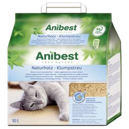 Anibest Naturholz Katzenstreu - 10 l (ca. 4,3 kg)