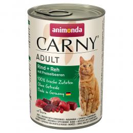 animonda Carny Adult 6 x 400 g - Huhn, Pute & Entenherzen