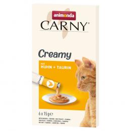 animonda Carny Adult Creamy - 6 x 15 g mit Huhn + Taurin