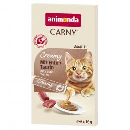 animonda Carny Adult Creamy - Sparpaket 24 x 16 g Ente & Taurin