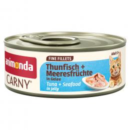 animonda Carny Adult Fine Fillets in Gelee 12 x 60 g - Thunfisch & Meeresfrüchte