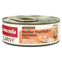 Angebot für animonda Carny Adult Fine Fillets in Gelee 12 x 60 g - Weißer Thunfisch & Garnelen - Kategorie Katzenfutter & Zubehör / Katzenfutter nass / animonda Carny / animonda Carny Fine Fillets.  Lieferzeit: 1-2 Tage -  jetzt kaufen.