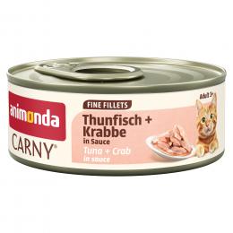 animonda Carny Adult Fine Fillets in Soße 12 x 60 g - Thunfisch & Krabbe