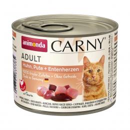 Animonda Carny Adult Huhn, Pute & Entenherzen 6x200g