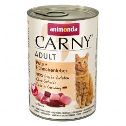 animonda Carny Adult Pute + Hühnchenleber 24x400g