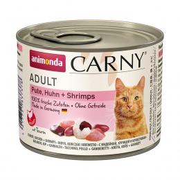 animonda Carny Adult Pute, Huhn und Shrimps 24x200g