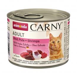 animonda Carny Adult Rind, Pute und Shrimps 24x200g